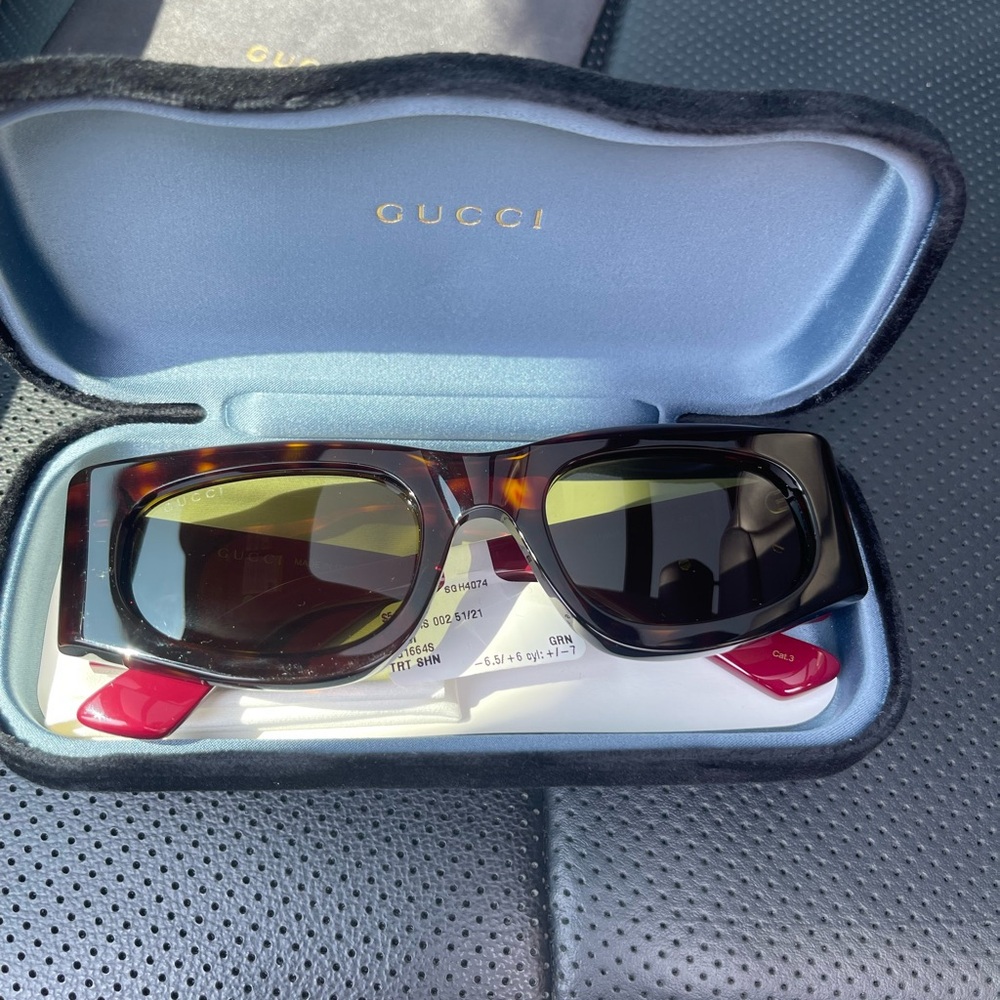 Gucci Brown Sunglasses with Modern Design